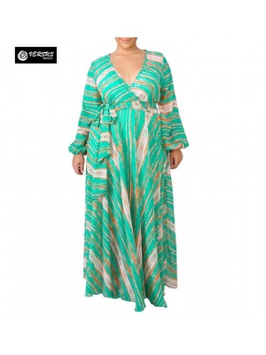 Vestito Donna Lungo Plus Taglie Grandi Woman Oversize Maxi Dress OS120013B f9